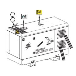 Groupe électrogène diesel MOSA GE 15 YSX - Triphasé 14 kVA - Super insonorisé avec réservoir 55L et autonomie 21h