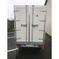 Remorque frigorifique double essieu 1300kg - RAPHA 21 - PTAC 2500kg - Température 0 à 5°C