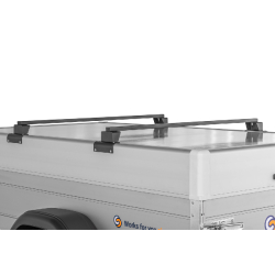 Remorque SARIS aluminium avec capot sécurisé - MC 255 133 1350 1 C - PTAC 1350 Kg - 1 essieu freiné