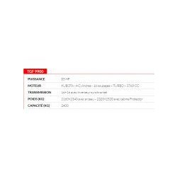 TGF 9900 - Tracteur agricole Antonio Carraro - Ultra bas, roues arrière grandes, capacité 2400 kg