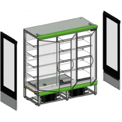 Vitrine réfrigérée pour supermarché à froid positif EXTRA2500CD L2600mm 38477 TEFCOLD