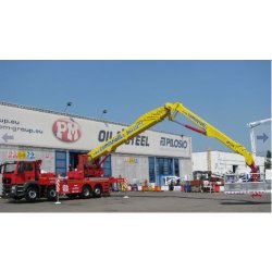 Eagle 6035 camion nacelle - Oil & Steel France - 60m de hauteur de travail (280 kg - 500 kg) - grande stabilité et précision