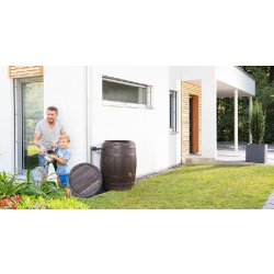 Cuve tonneau vino - brun - 400 litres - Cuves à eau robustes