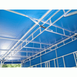 Scène mobile en aluminium - Modèle Solenzara - 45 m² - 1 pente - Conception légère et résistante