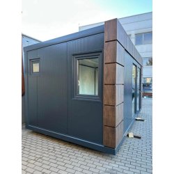 Bureau de jardin 15 mètres carrés - bien isolé avec grande façade vitrée et finition moderne