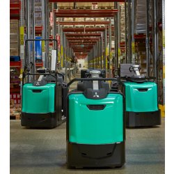 Chariot préparateur de commandes au sol VELIA ES OPB12N2F - 1200 kg - électrique - fourches élevables
