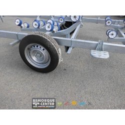 Chariot de mise à l'eau multi-rouleaux - Sun Way G1000MA14 - 1 essieu - PTAC : 1350 Kg - Référence G1000MA19