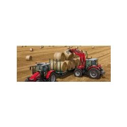Chargeur frontal agricole MF FL - AGCO Distribution - Hauteur de levage max 6,55 à 4,96 m - Capacité de levage max 1540 à 3270 kg