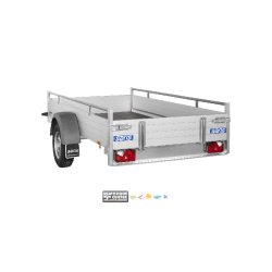 Remorque freinée aluminium - MCALU - FW150 - 1 essieu - PTAC : 1500 Kg - 305 x 153 cm - Référence MCALU PRO FW150 - Marque Saris