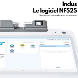 Caisse enregistreuse tactile compacte - avec terminal de paiement
