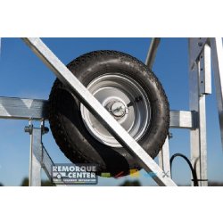 Remorque transversale avec roues pivotantes 360° - YO REMORQUES - CCT4 - charge utile 260 kg - Reference YO_CCT4_260kg