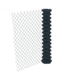 Grillage simple torsion gris - rouleau 20m, hauteur 1m00, maille 50x50mm - fil acier galvanisé plastifié diamètre 2.4mm