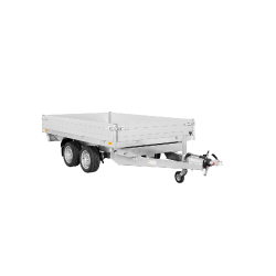 Remorque Tri-benne SARIS - 306 x 184 - PTAC : 3500 kg - 2 Essieux - Freinée - Pompe Électrique - Référence K3 306 184 3500 2 E