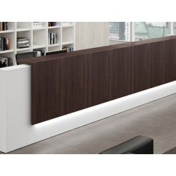 Banque d'accueil en bois Z2 - Modulable, éclairage LED et finitions personnalisées