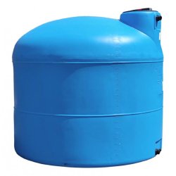 Cuve 2000l Aérienne De Récupération D'eau - Réservoir Cylindrique Bleu - Elbi Pa2000