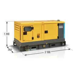 Qas 60/35 vsg générateur à vitesse variable groupe electrogene industriel - atlas copco gontrols - vitesse nominaletr/min950 à 2 550