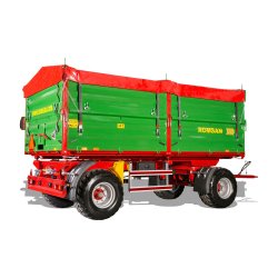 Benne agricole à double essieu R 120 CSGA - Romsan - capacité de 12 000 kg