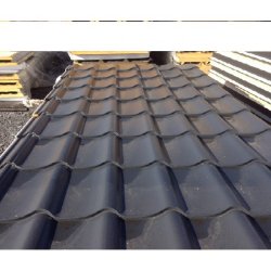Panneaux couverture tuiles isolés 40mm - Isolation en mousse polyuréthane - Disponibles en 3 coloris - Longueur jusqu'à 12m