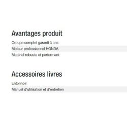 Hx 4000 TB UK groupe électrogène - Kohler - Gamme INTENS - 3,70 kW - 230 V - 50 Hz
