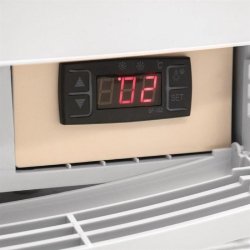 Vitrine réfrigérée portes incurvées série C - 86L blanche - Polar CB507