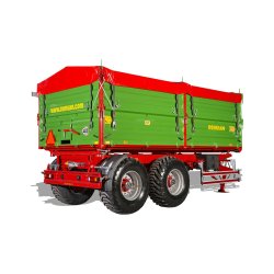 R 140 tasga benne agricole à tandem essieu - romsan - capacité de 14000 kg