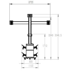 Banc de géométrie 3D avec caméras - potence fixe