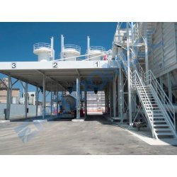Silo de stockage modulaire Euromecc - Capacité 1.000 mc à 15.000 mc - Pour substances poudreuses (ciment, filler, cendres volantes)