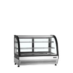 Vitrine réfrigérée pour comptoir - façade vitrée incurvée - LCT-C - éclairage LED - finition inox