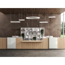 Banque d'accueil contemporaine FUNNY - Éclairée LED, design moderne et personnalisable