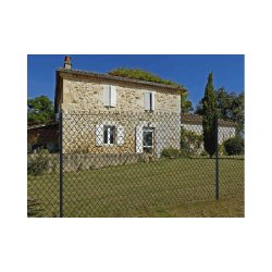 Grillage simple torsion 3mm - Hauteur 1m50 - Fils plastifiés et galvanisés - ST3GR150