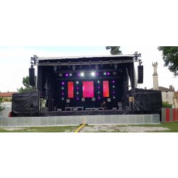 Scène mobile pour tournées et très grands évènements - ALPHA160 - 160 m² - MOV’IN160