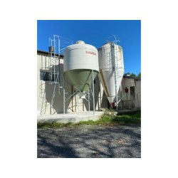 Silo d'aliment d'élevage à cône axial sortie Ø700 - Capacité 5.5 à 50m3 -  Ø2325 à Ø3000 - Silo Gâtine 700