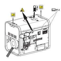 Ge S-6500 YDT Groupe électrogène silencieux - Mosa - moteur diesel Yanmar - 50 Hz - 6.5 kVA (5.2 kW)