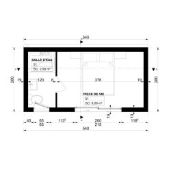 Studio de jardin - woody loft - 15m2
