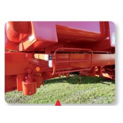 Remorque agricole standard B180BV Delaplace - charge 18 tonnes - flèche avec sécurité, béquille hydraulique et rehausses