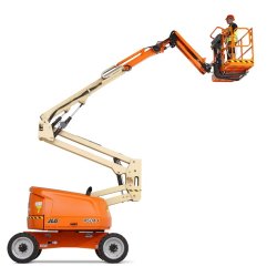 Nacelle articulée diesel JLG - Hauteur de travail 12,33 à 48,15 m - 7 roues motrices et essieu oscillant