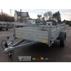 Remorque bagagère en aluminium - MCALU PRO - 1 essieu - PTAC : 750 Kg - 1 essieu - 255 x 133 cm - Saris - MP 255 133 750 1