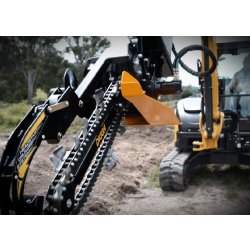 Trancheuse pour tractopelle et mini chargeuse