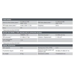 Groupe électrogène portatif GE 6500 YDT - Mosa - Moteur diesel Yanmar - Fréquence : 50 Hz - Puissance 6.5 kVA