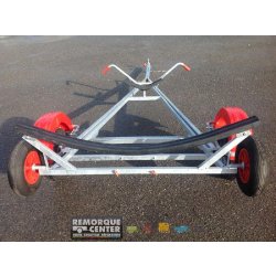 Remorque et chariot de mise à l'eau pour dériveurs - PTAC 350 Kg - Référence D185+C - Mecanorem