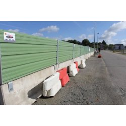Palissade tôle bac acier pour l'accès, la fermeture, le contrôle et la sécurité des chantiers, des espaces publics et des lieux de rassemblement