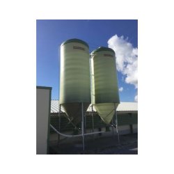 Silo GATINE 320 avec Cône incolore 100% translucide - 25m3 Ø2700