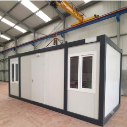 Bungalow Bureau Modulaire avec Sanitaire OC6004 - 6x2,40m - Isolé et Neuf