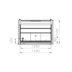 Vitrine réfrigérée semi-verticale 3 niveaux MILANO SUSHI - EORION SU13 3 niv et EORION SU20 3 niv - 1330 mm et 1955 mm de largeur - LED - -1°C à +7°C