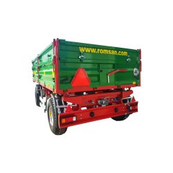 R 50 CSGA - Benne agricole à double essieu - Romsan - Capacité 5000 kg