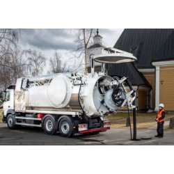Ecocycler - Hydrocureur Kaiser - Débit 340 à 700 l/min - Max. 200 bar - Recyclage eau et protection antigel