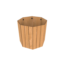 Jardinière - Acier traité anticorrosion - Florim HPL