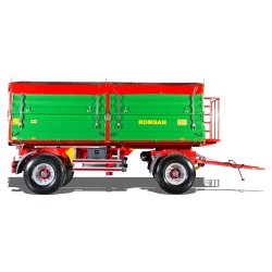 R 140 CSGA benne agricole double essieu - Romsan - capacité 14 000 kg