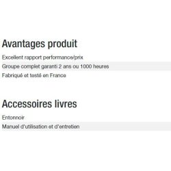Phoenix 4200 groupe électrogène - Kohler - 50 Hz - puissance max 4 kW - tension nominale 230 V