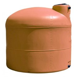 Cuve 1000l Aérienne De Récupération D'eau - Réservoir Cylindrique Terracotta - Elbi Pa1000